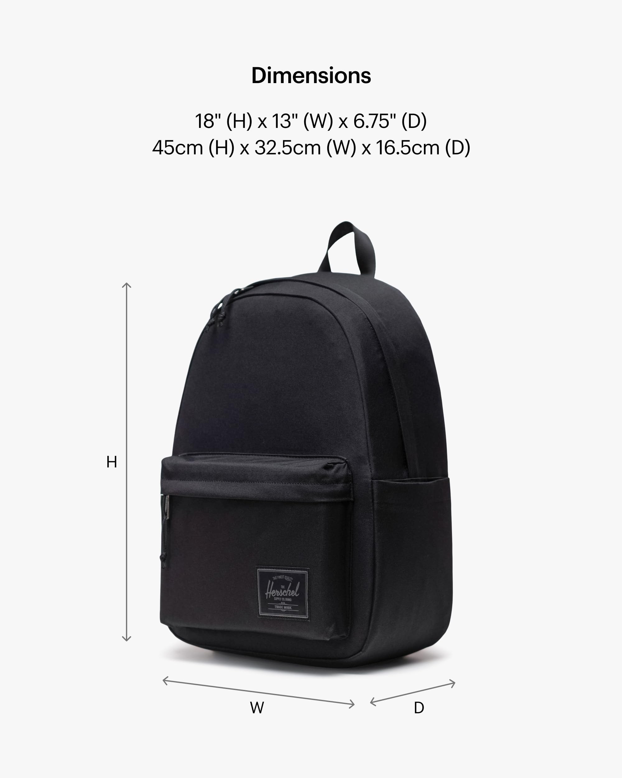 Foto 4 pulgar | Mochila Herschel Supply Co. Tonal Negro Clásico 30l - Venta Internacional