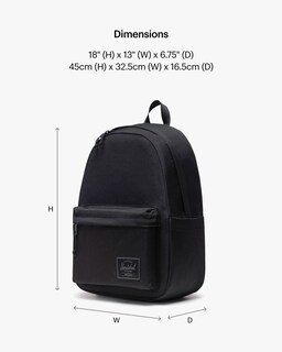 Foto 3 | Mochila Herschel Supply Co. Tonal Negro Clásico 30l - Venta Internacional