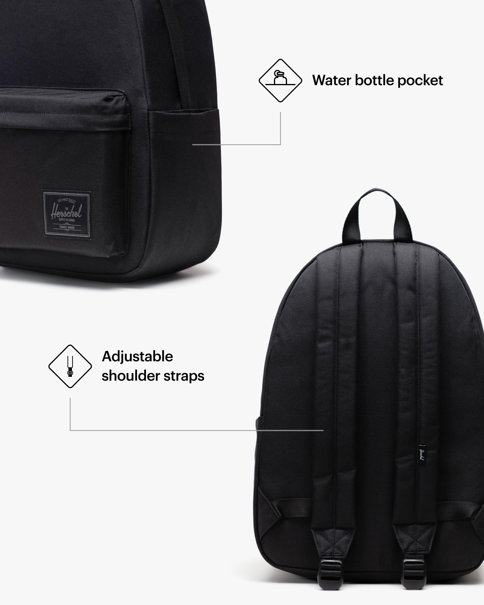 Foto 6 pulgar | Mochila Herschel Supply Co. Tonal Negro Clásico 30l - Venta Internacional