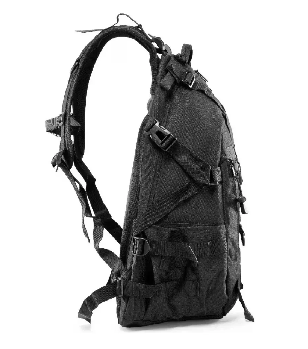 Foto 6 pulgar | Mochila Tactica De Cámping Impermeable Gran Capacidad 45l Negro