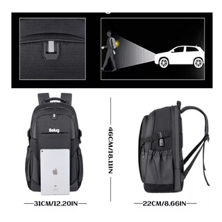 Foto 2 | Mochila Urbana Bb-2209 Color Black 36l Belug