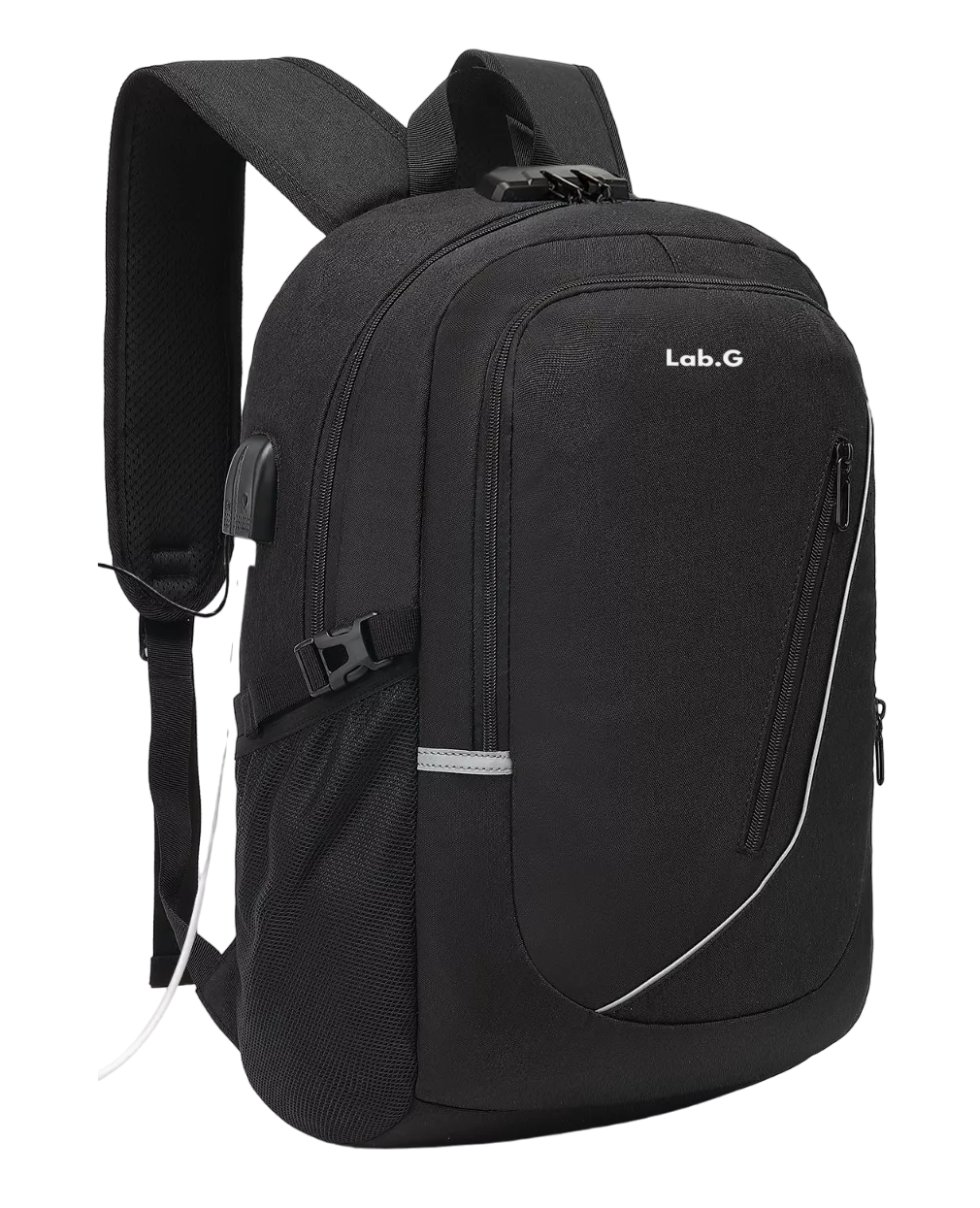 Foto 2 pulgar | Mochila Antirrobo Lab.g Con Cargador Usb 35l Color Negro