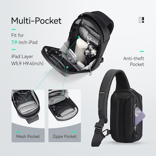 Foto 3 | Mochila Bandolera Marketron - Venta Internacional