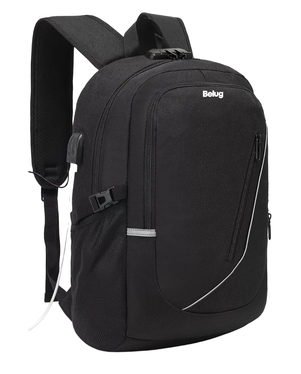 Foto 2 pulgar | Mochila Antirrobo Belug Con Cargador Usb 35l En Negro