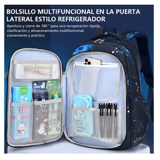Foto 5 | Mochila Escolar Genérica 35l, Belug Color Azul