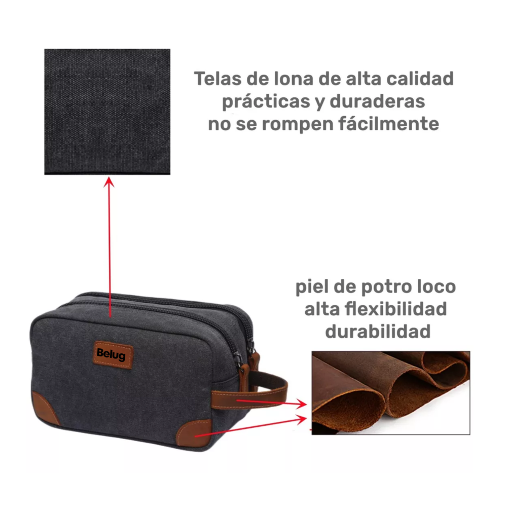 Foto 5 pulgar | Bolso Crossbody Belug Bolsa Bandolera Para Hombre Y Mujer De Lona Negro