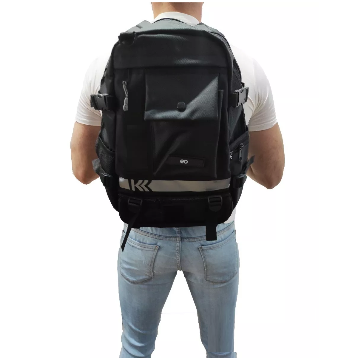 Foto 3 pulgar | Mochila Deportiva Ligera Multiusos Eo Safe Imports Esi-8394-1 Negro