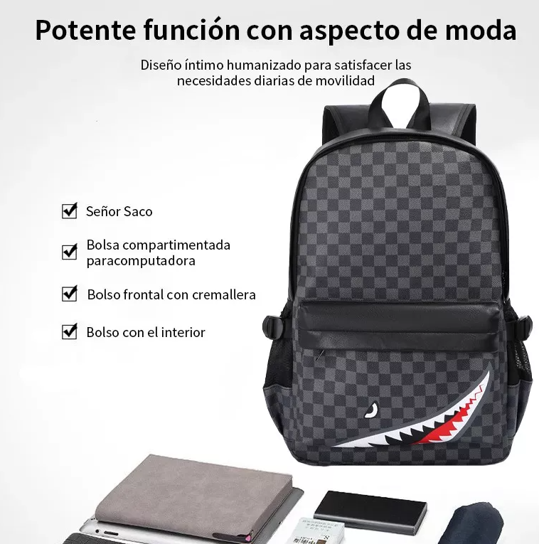 Foto 5 pulgar | Mochila Para Hombre Xtellar Shark