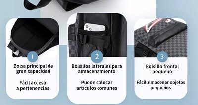 Foto 5 | Mochila Para Hombre Xtellar Shark