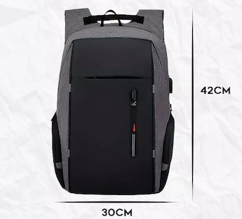Foto 3 | Mochila Black Grey Xtellar Urbana Moda