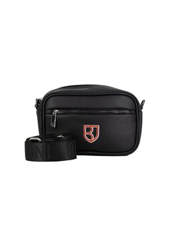 Foto 1 | Bandolera Crossbody Boroni Negro Rojo Con Correa Ajustable