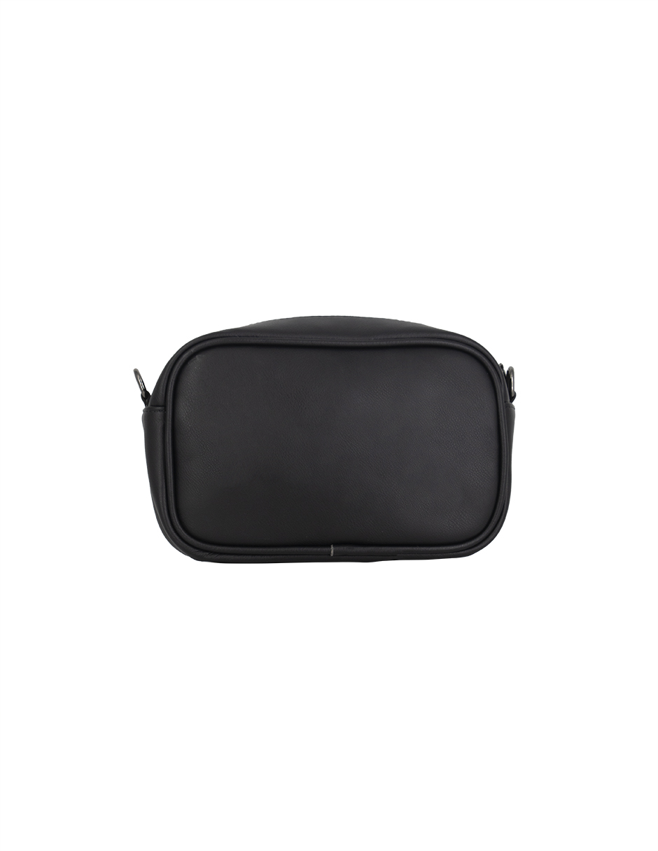 Foto 4 pulgar | Bandolera Crossbody Boroni Negro Rojo Con Correa Ajustable