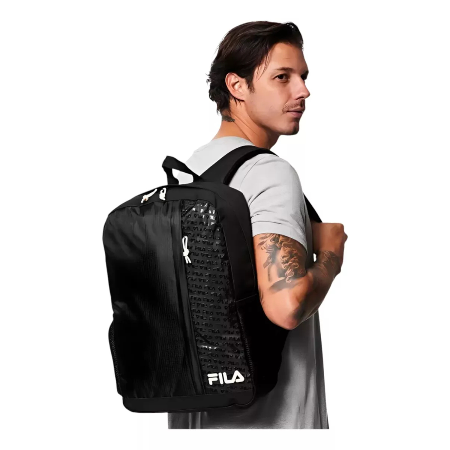 Foto 3 pulgar | Mochila Unisex FILA Cut Logos Azul Unisex