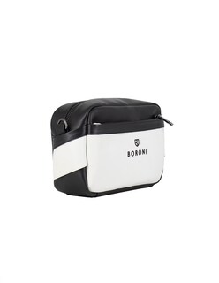 Foto 2 | Bandolera Crossbody Boroni Blanco/Negro Con Correa Ajustable