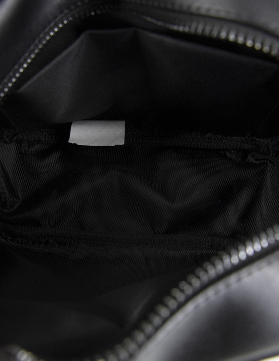 Foto 7 pulgar | Bandolera Crossbody Boroni Blanco/Negro Con Correa Ajustable
