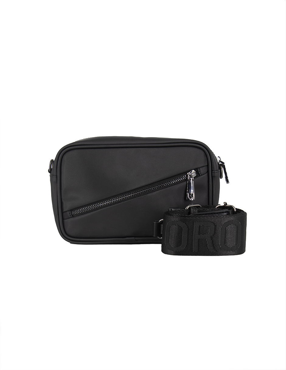 Foto 2 pulgar | Bandolera Crossbody Boroni Negro Con Correa Ajustable