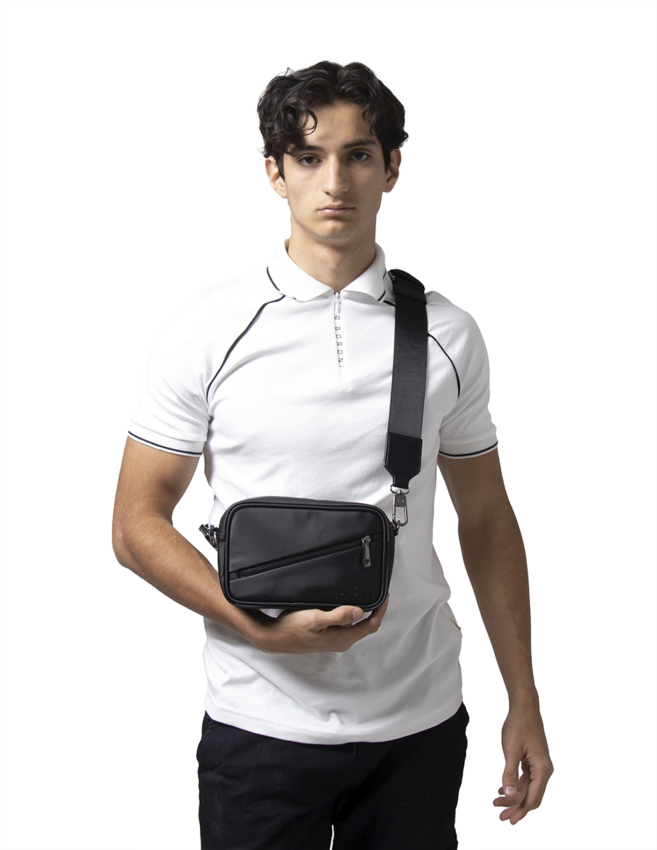 Foto 5 pulgar | Bandolera Crossbody Boroni Negro Con Correa Ajustable