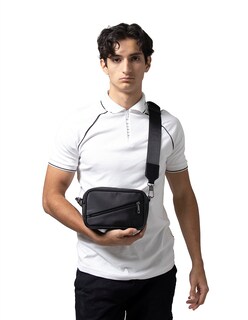Foto 4 | Bandolera Crossbody Boroni Negro Con Correa Ajustable