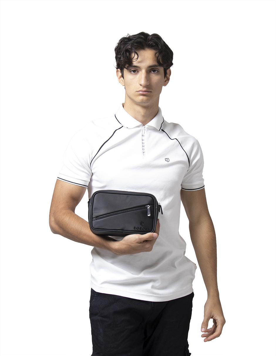 Foto 6 pulgar | Bandolera Crossbody Boroni Negro Con Correa Ajustable