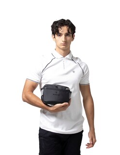 Foto 5 | Andolera Crossbody Boroni Negro Gris Con Correa Ajustable