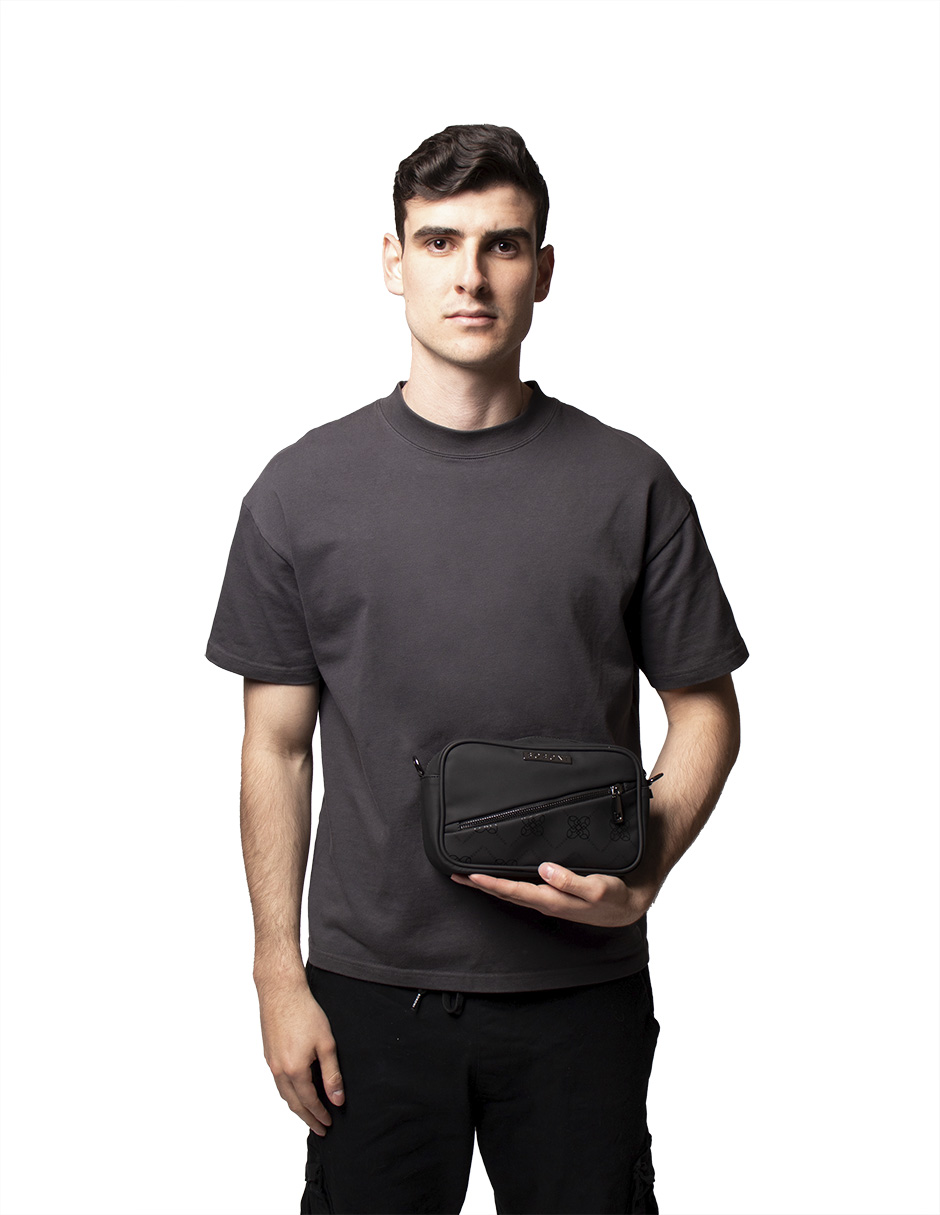 Foto 6 pulgar | Bandolera Crossbody Boroni Negro Con Correa Ajustable
