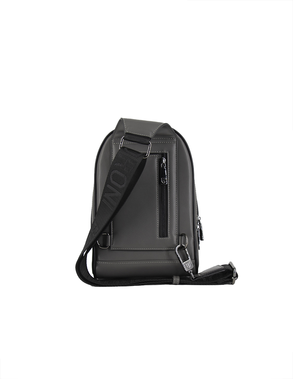Foto 4 pulgar | Pechera One Strap Boroni Gris con Correa Ajustable