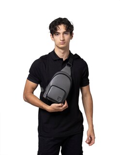 Foto 4 | Pechera One Strap Boroni Gris con Correa Ajustable