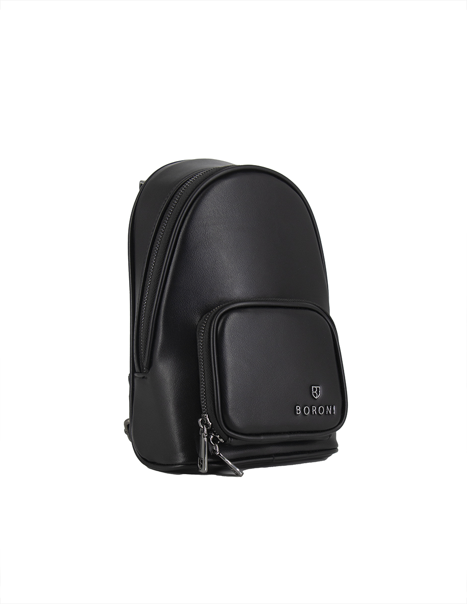 Foto 3 pulgar | Pechera One Strap Boroni Negro con Correa Ajustable