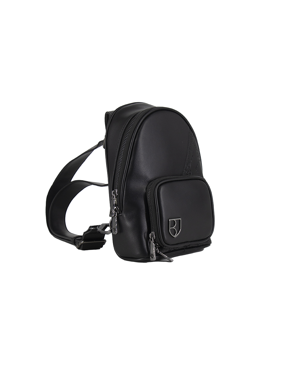 Foto 3 pulgar | Pechera One Strap Boroni Negro con Correa Ajustable