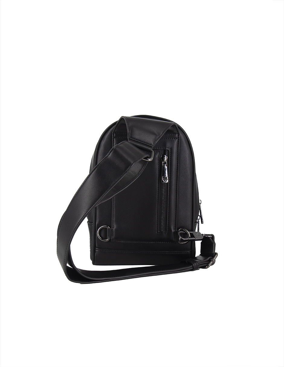 Foto 4 pulgar | Pechera One Strap Boroni Negro con Correa Ajustable