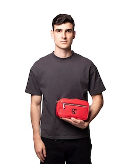 Foto 5 | Bandolera Crossbody Boroni Rojo Con Correa Ajustable