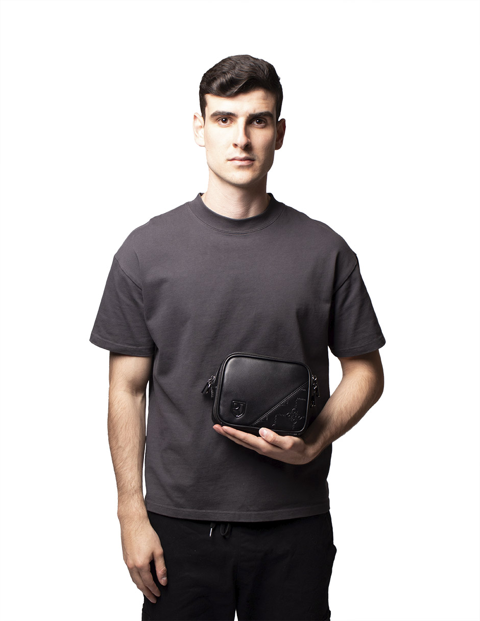 Foto 5 | Bandolera Boroni Negro con Correa Ajustable
