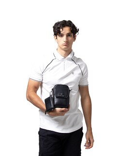 Foto 5 | Bandolera Boroni Negro con Correa Ajustable