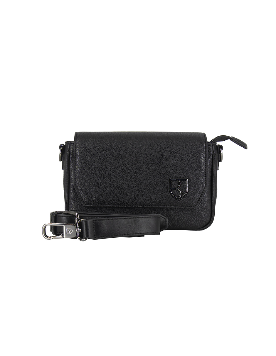 Foto 2 pulgar | Bandolera Crossbody Boroni Negro con Correa Ajustable