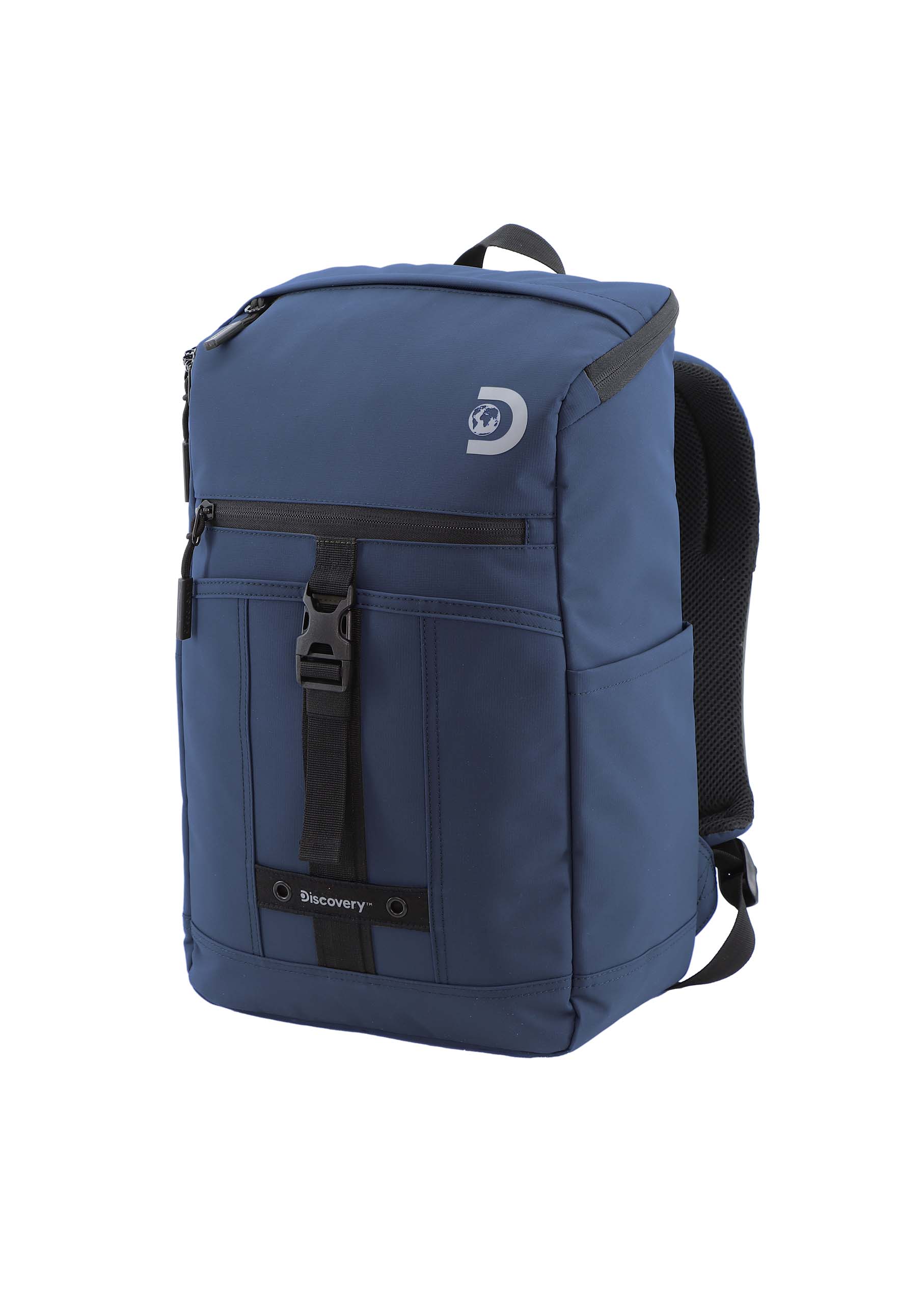 Foto 3 pulgar | Mochila Mod. Shield Top Zip Open  Color Azul