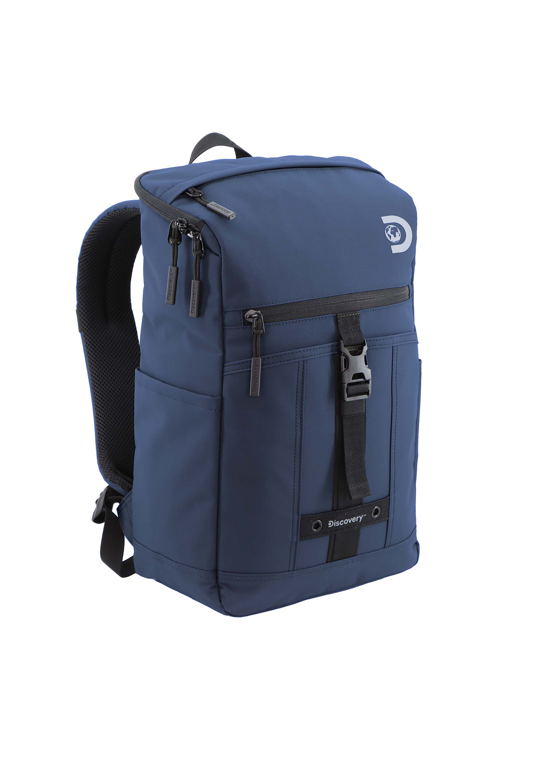 Foto 7 pulgar | Mochila Mod. Shield Top Zip Open  Color Azul