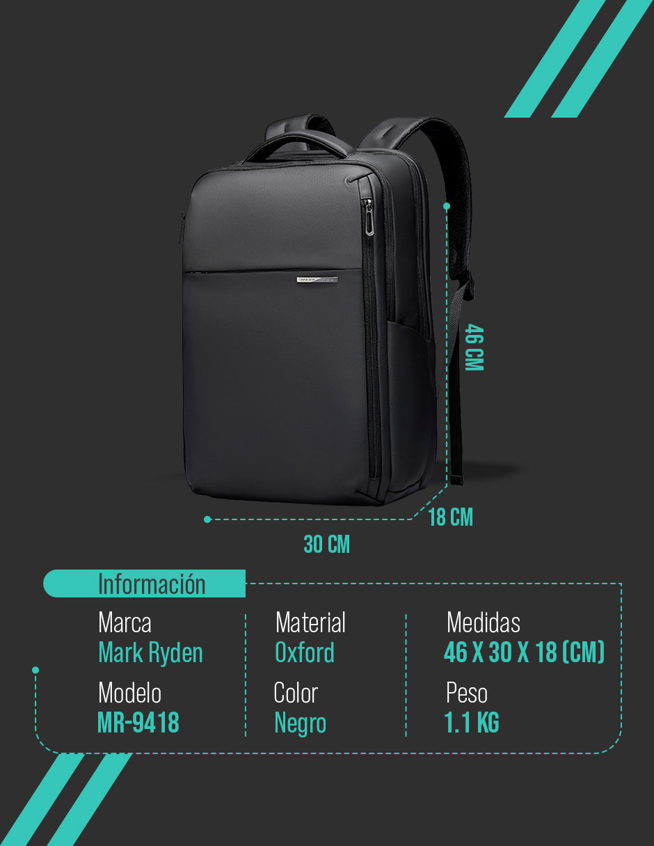 Foto 6 pulgar | Mochila Mark Ryden Negra