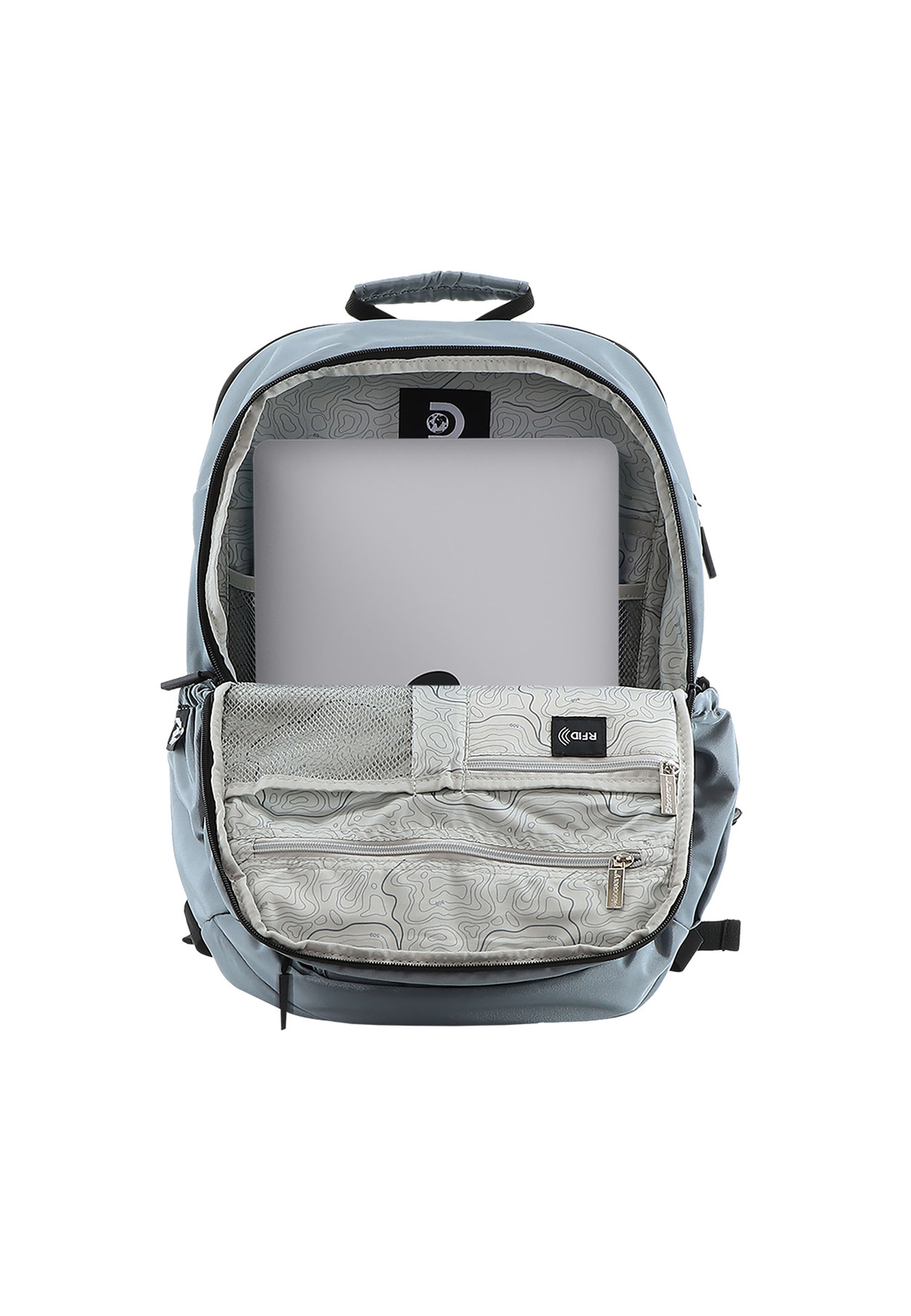 Foto 9 pulgar | Mochila Discovery Gris