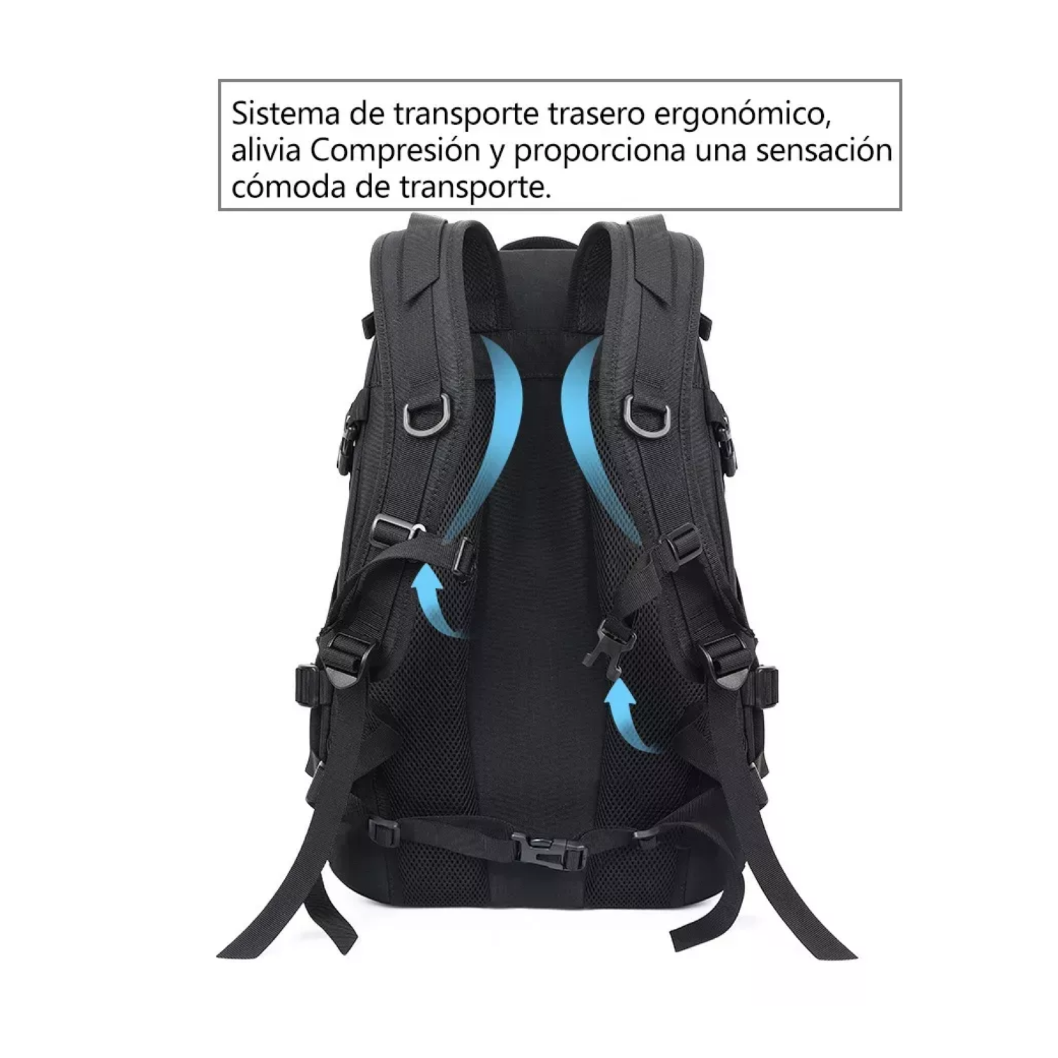 Foto 6 pulgar | Mochila Táctica De Cámping Impermeable Gran Capacidad 45l, Belug Negro