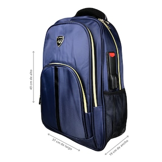 Foto 3 | Mochila Urbana Juvenil Con Puerto Usb, Candado, Porta Laptop Color Azul