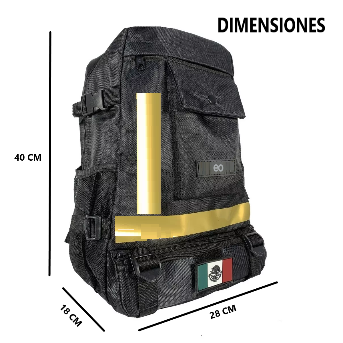 Foto 4 pulgar | Mochila Deportiva Ligera Multiusos Eo Safe Imports Esi-8393-1 Negro