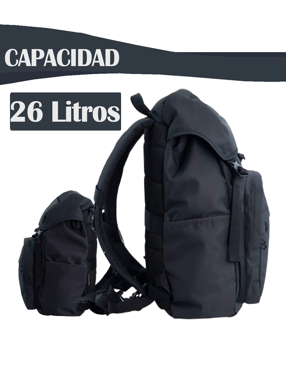 Foto 3 | Mochila Downtown  Discovery Con Cubierta Color Negro