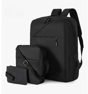 Foto 1 | Mochila Xtellar Antirrobo Carga Usb Escolar Portátil Casual 3 Piezas Color Negro Diseño De La Tela Tela Oxford