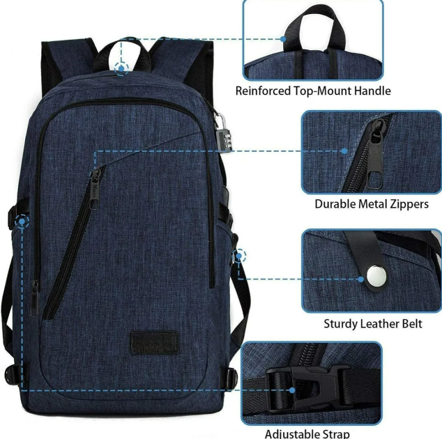 Foto 4 pulgar | Mochila Xtellar para Laptop Impermeable