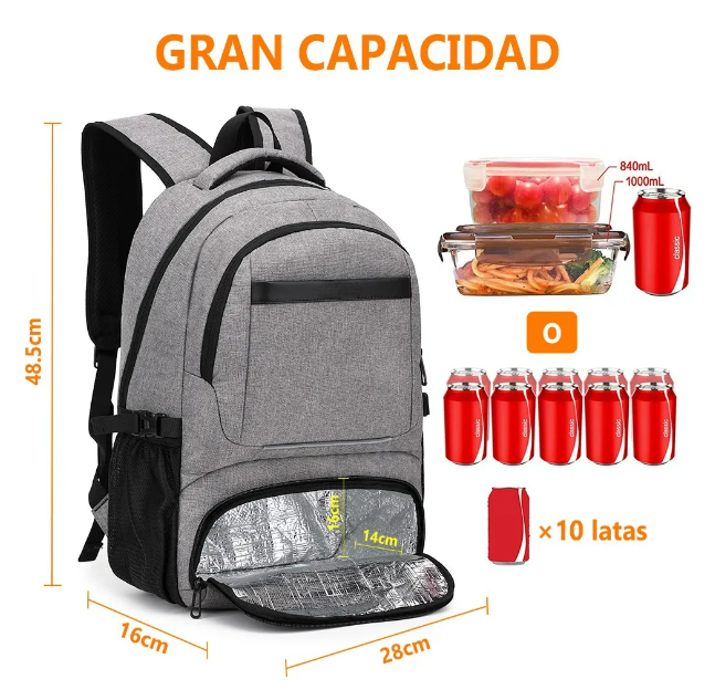 Foto 4 pulgar | Mochila Xtellar Gris