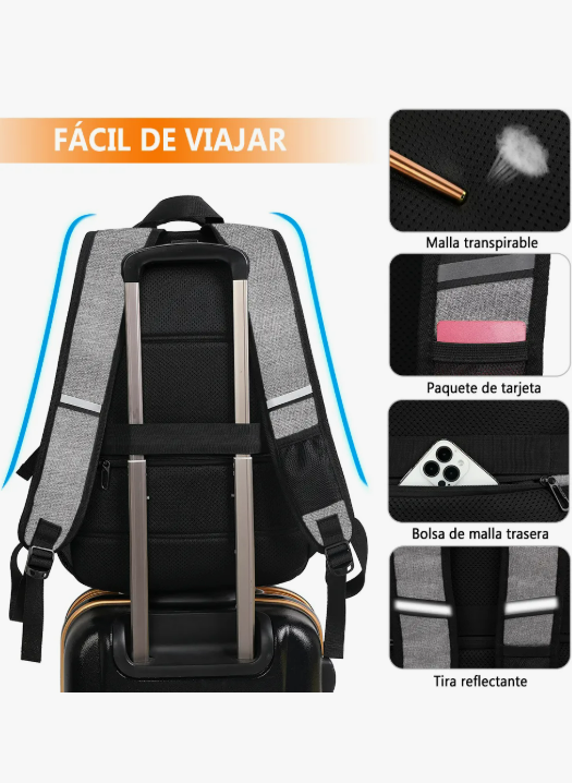 Foto 5 pulgar | Mochila Xtellar Gris