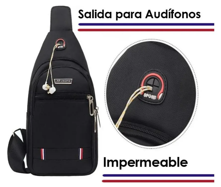 Foto 3 pulgar | Mariconera Xtellar Impermeable Café