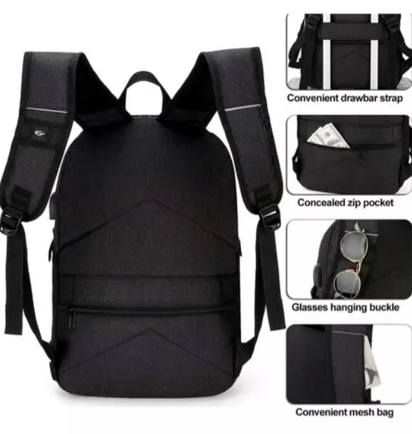 Foto 5 pulgar | Mochila Xtellar Antirrobo Mochila Impermeable Para Portátil De 15,6i Color Negro