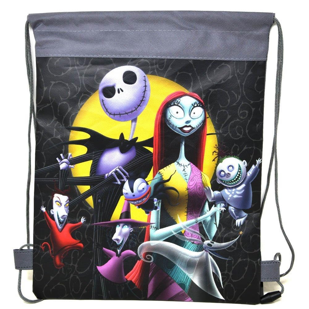 Bolsa Disney Con Cordón, Unisex, Para Niños, Talla Grande, Color Negro - Venta Internacional.