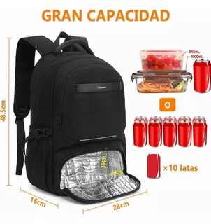 Foto 2 | Xtellar Mochila De Almuerzo Antirrobo Impermeable A Portátil 15,6i Color Negro Diseño De La Tela Oxford 900d